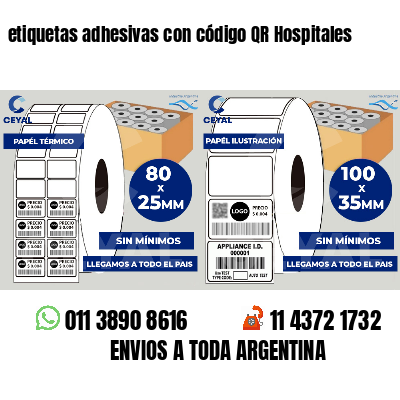 etiquetas adhesivas con código QR Hospitales
