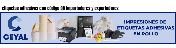 etiquetas adhesivas con código QR Importadores y exportadores