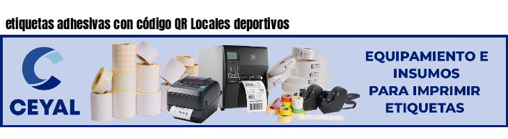 etiquetas adhesivas con código QR Locales deportivos