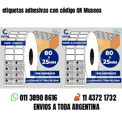 etiquetas adhesivas con código QR Museos
