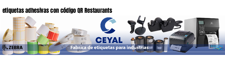 etiquetas adhesivas con código QR Restaurants