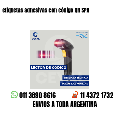 etiquetas adhesivas con código QR SPA