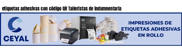 etiquetas adhesivas con código QR Talleristas de indumnentaria