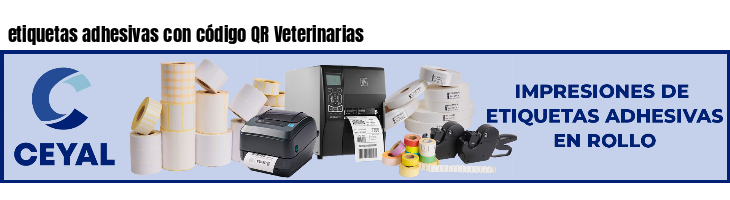 etiquetas adhesivas con código QR Veterinarias