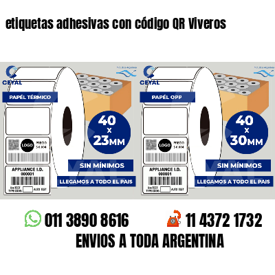 etiquetas adhesivas con código QR Viveros