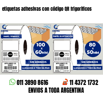 etiquetas adhesivas con código QR frigorificos