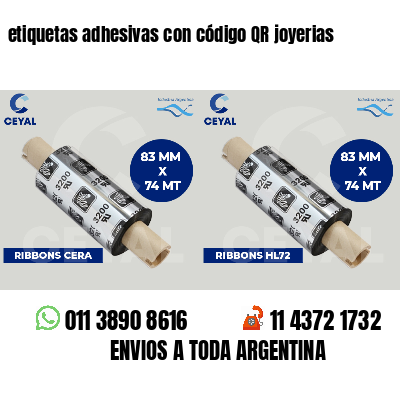 etiquetas adhesivas con código QR joyerias