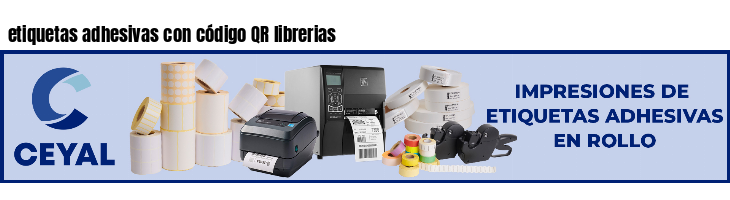 etiquetas adhesivas con código QR librerias