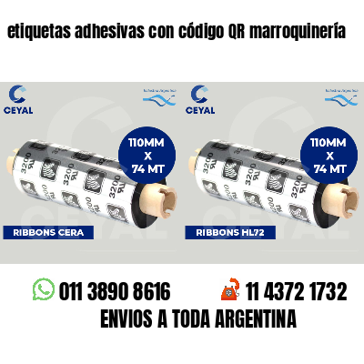 etiquetas adhesivas con código QR marroquinería