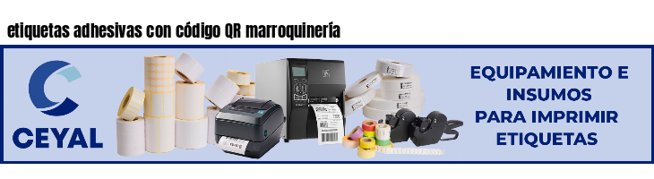 etiquetas adhesivas con código QR marroquinería