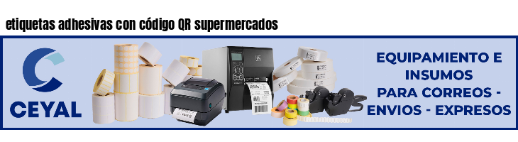 etiquetas adhesivas con código QR supermercados
