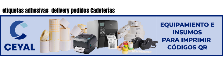 etiquetas adhesivas  delivery pedidos Cadeterías