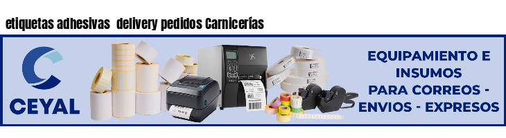 etiquetas adhesivas delivery pedidos Carnicerías