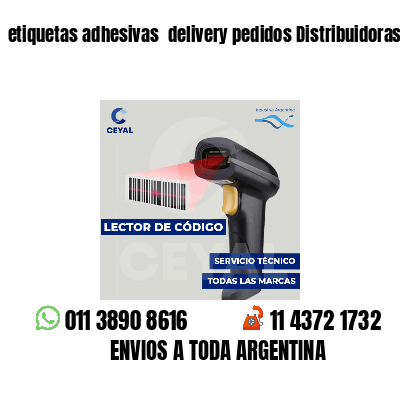 etiquetas adhesivas delivery pedidos Distribuidoras