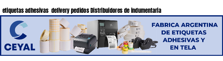 etiquetas adhesivas delivery pedidos Distribuidores de indumentaria