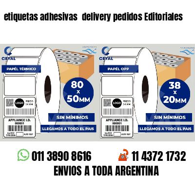 etiquetas adhesivas delivery pedidos Editoriales