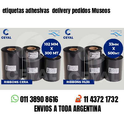 etiquetas adhesivas delivery pedidos Museos