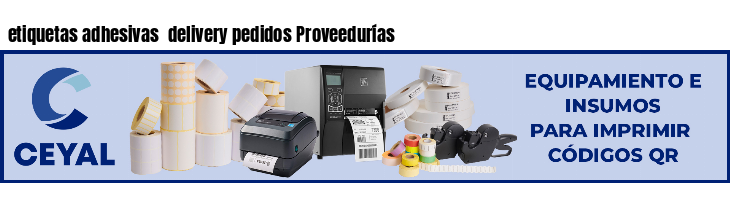 etiquetas adhesivas delivery pedidos Proveedurías