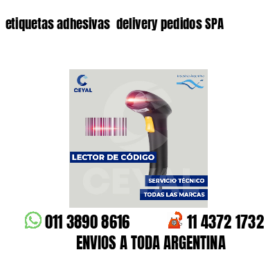 etiquetas adhesivas delivery pedidos SPA