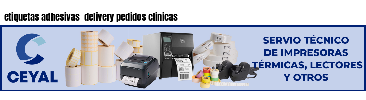 etiquetas adhesivas delivery pedidos clinicas