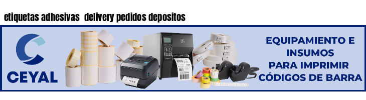 etiquetas adhesivas  delivery pedidos depositos