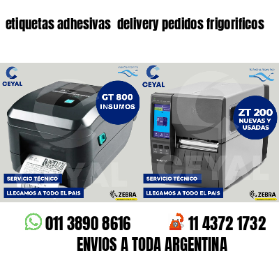 etiquetas adhesivas  delivery pedidos frigorificos
