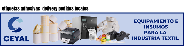 etiquetas adhesivas delivery pedidos locales