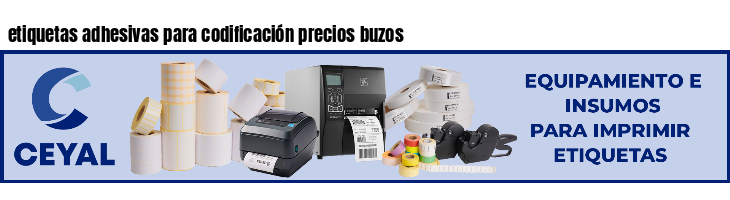 etiquetas adhesivas para codificación precios buzos