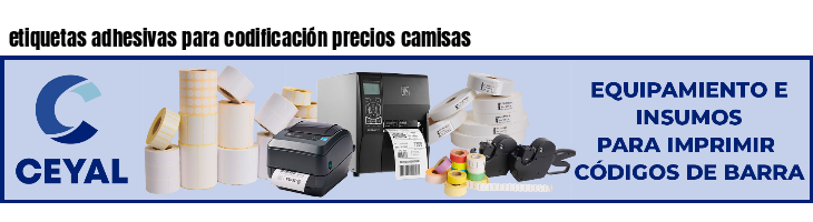 etiquetas adhesivas para codificación precios camisas