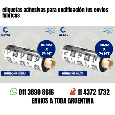 etiquetas adhesivas para codificación tus envíos fabricas