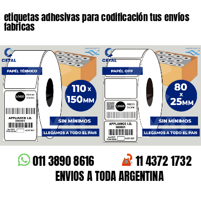 etiquetas adhesivas para codificación tus envíos fabricas