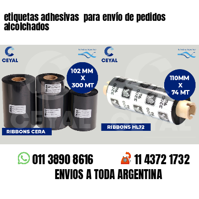 etiquetas adhesivas para envío de pedidos alcolchados