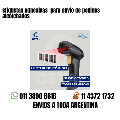 etiquetas adhesivas para envío de pedidos alcolchados