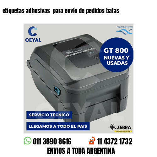 etiquetas adhesivas  para envío de pedidos batas