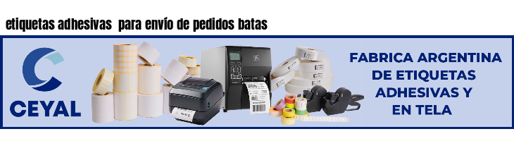 etiquetas adhesivas  para envío de pedidos batas