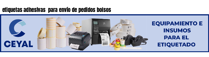 etiquetas adhesivas  para envío de pedidos bolsos