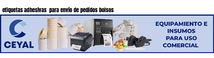etiquetas adhesivas  para envío de pedidos bolsos