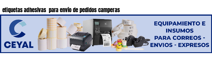 etiquetas adhesivas para envío de pedidos camperas