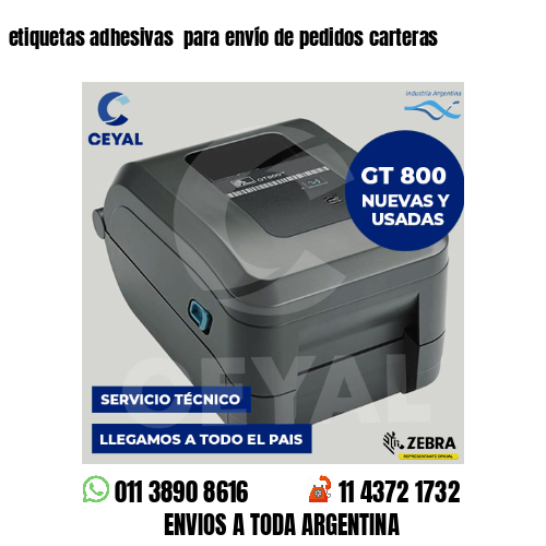 etiquetas adhesivas  para envío de pedidos carteras