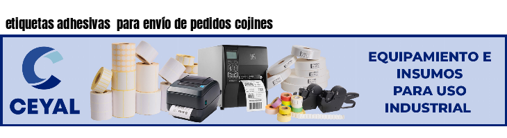 etiquetas adhesivas para envío de pedidos cojines