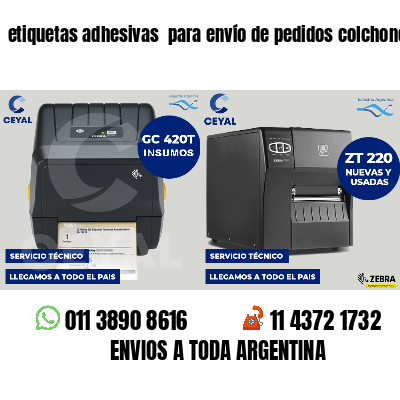 etiquetas adhesivas  para envío de pedidos colchones