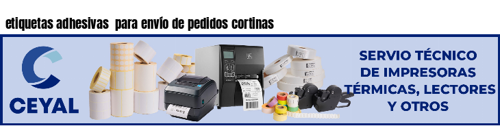etiquetas adhesivas para envío de pedidos cortinas