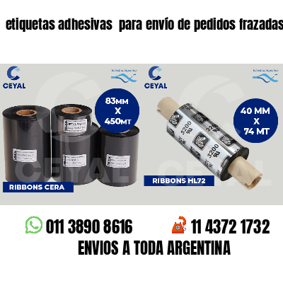 etiquetas adhesivas  para envío de pedidos frazadas