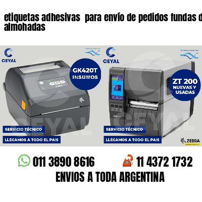 etiquetas adhesivas  para envío de pedidos fundas de almohadas