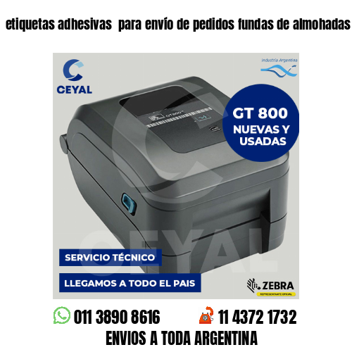 etiquetas adhesivas  para envío de pedidos fundas de almohadas
