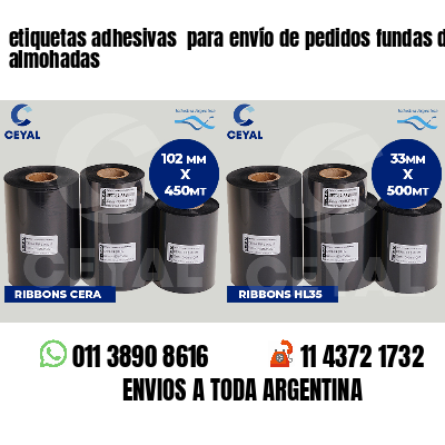 etiquetas adhesivas para envío de pedidos fundas de almohadas