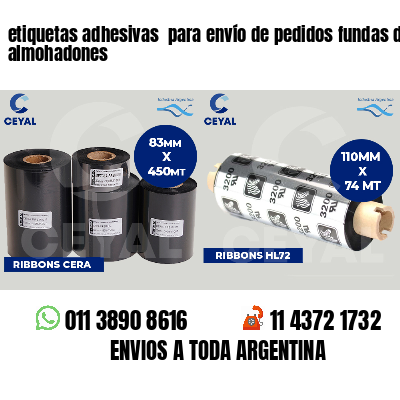 etiquetas adhesivas para envío de pedidos fundas de almohadones