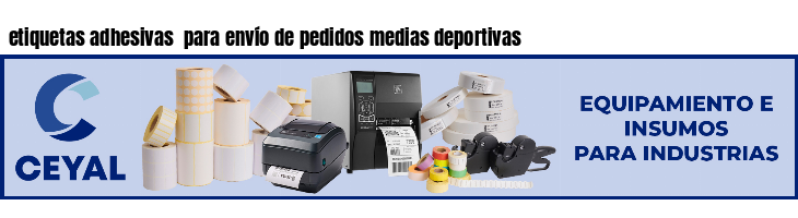 etiquetas adhesivas para envío de pedidos medias deportivas