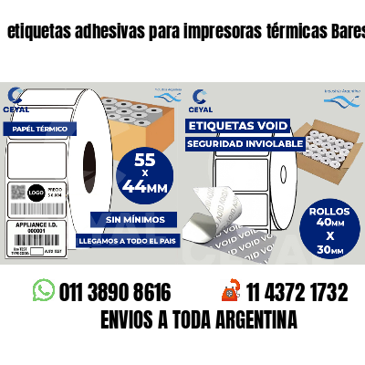 etiquetas adhesivas para impresoras térmicas Bares