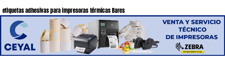 etiquetas adhesivas para impresoras térmicas Bares
